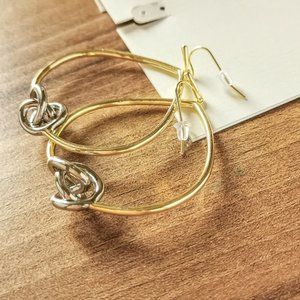 Presleigh Love Knot Mixed Metal Earrings